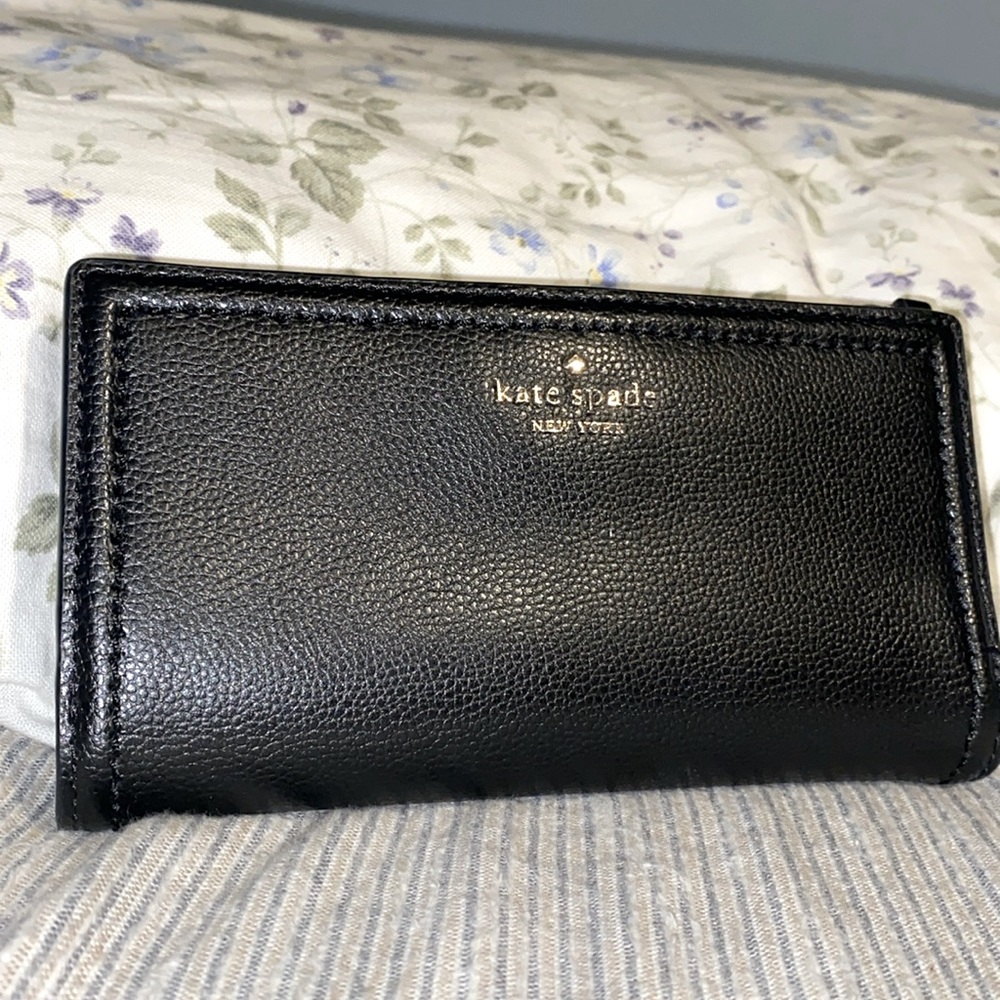 Black leather wallet